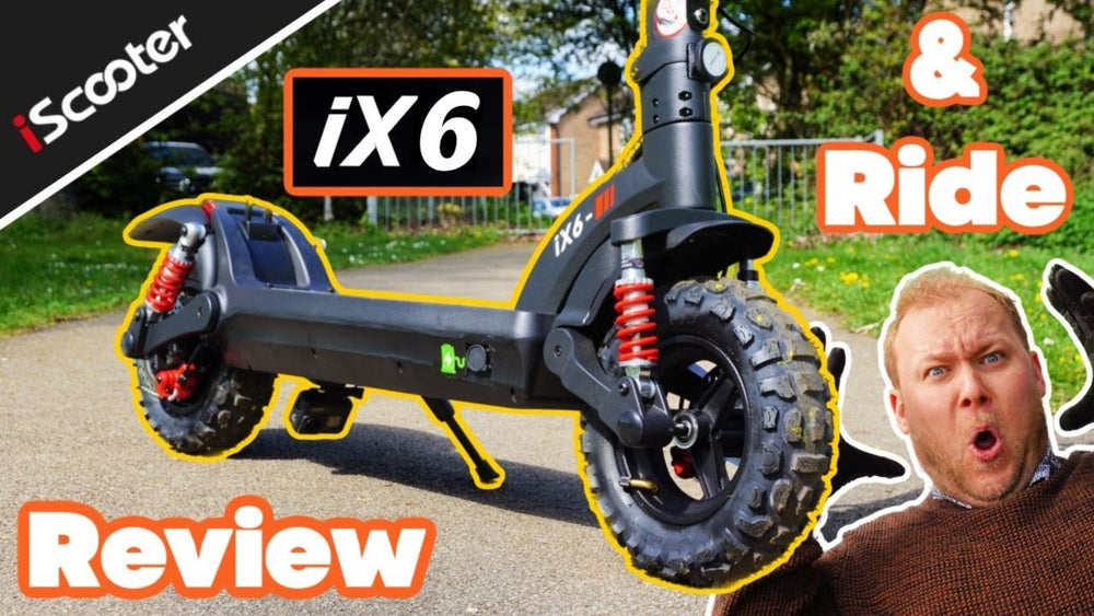 ISCOOTER IX6 OFF STRAD ELETTRIC SCOOTER - Motore potente, lungo raggio e illuminazione fantastica!
