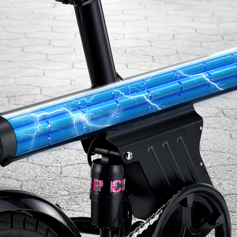 Elektrisk cykel med LED -lys