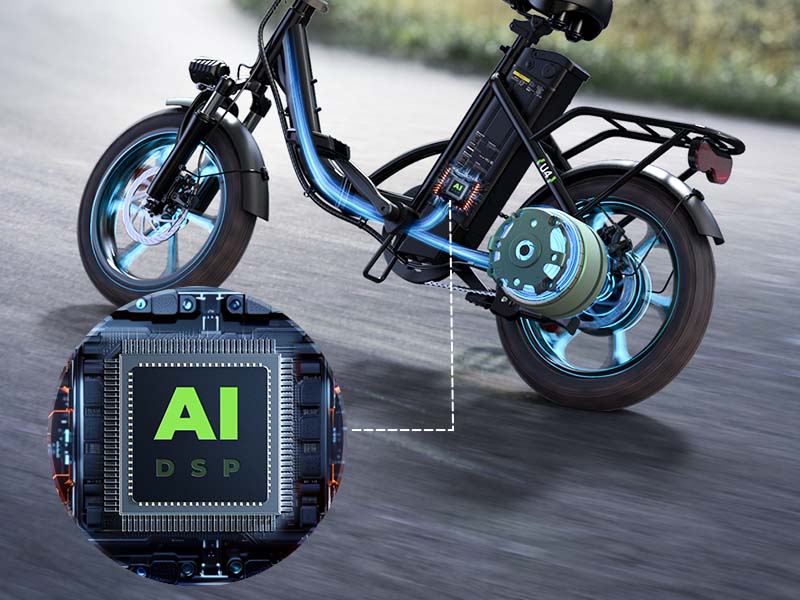 Justerbar ophængsgaffel til elektrisk cykel