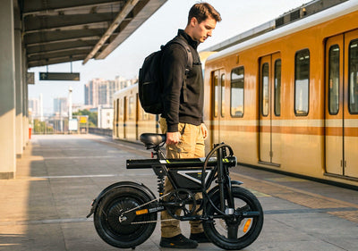 iScooter electric bicycle in an outdoor setting