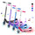 ISCOOTER IK1S Kids Electric Scooter con colorate ruote lampeggianti