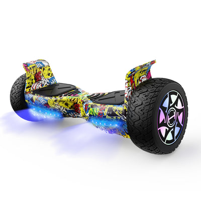 H8 8.5" Off Road Hoverboard with Bluetooth Music and LED Lights - Self Balancing System