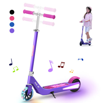 ISCOOTER IK1S Kids Electric Scooter con colorate ruote lampeggianti