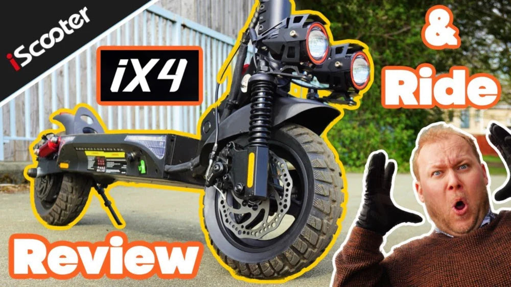 Ridning i Iscooter IX4 fra Road Electric Scooter med appkontrol