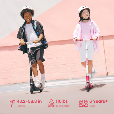 ISCOOTER IK1S Kids Electric Scooter con colorate ruote lampeggianti