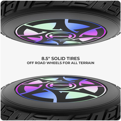 H8 8.5" Off Road Hoverboard with Bluetooth Music and LED Lights - Self Balancing System
