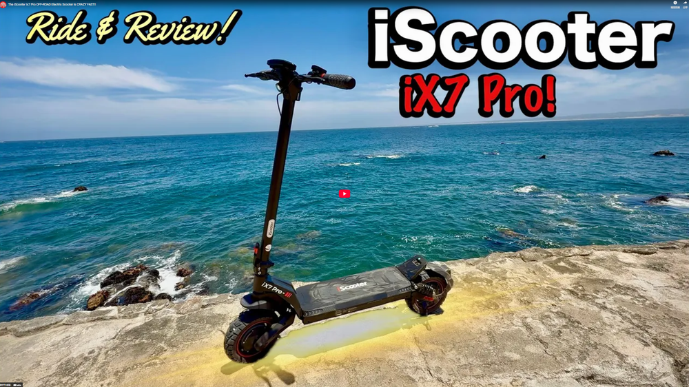 iScooter ix7 Pro utanvega rafmagnsvespan er GEÐVEIKT Fljót!!