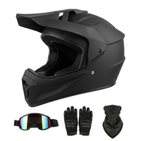 Matte Black Full-Face Helmet Kit