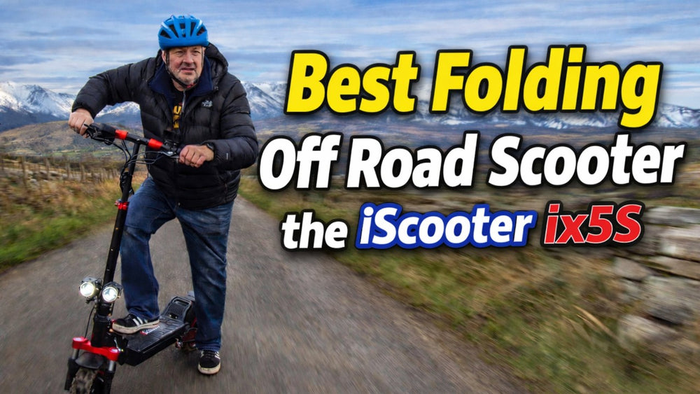 BÄSTA hopfällbara terrängskoter iscooter ix5s