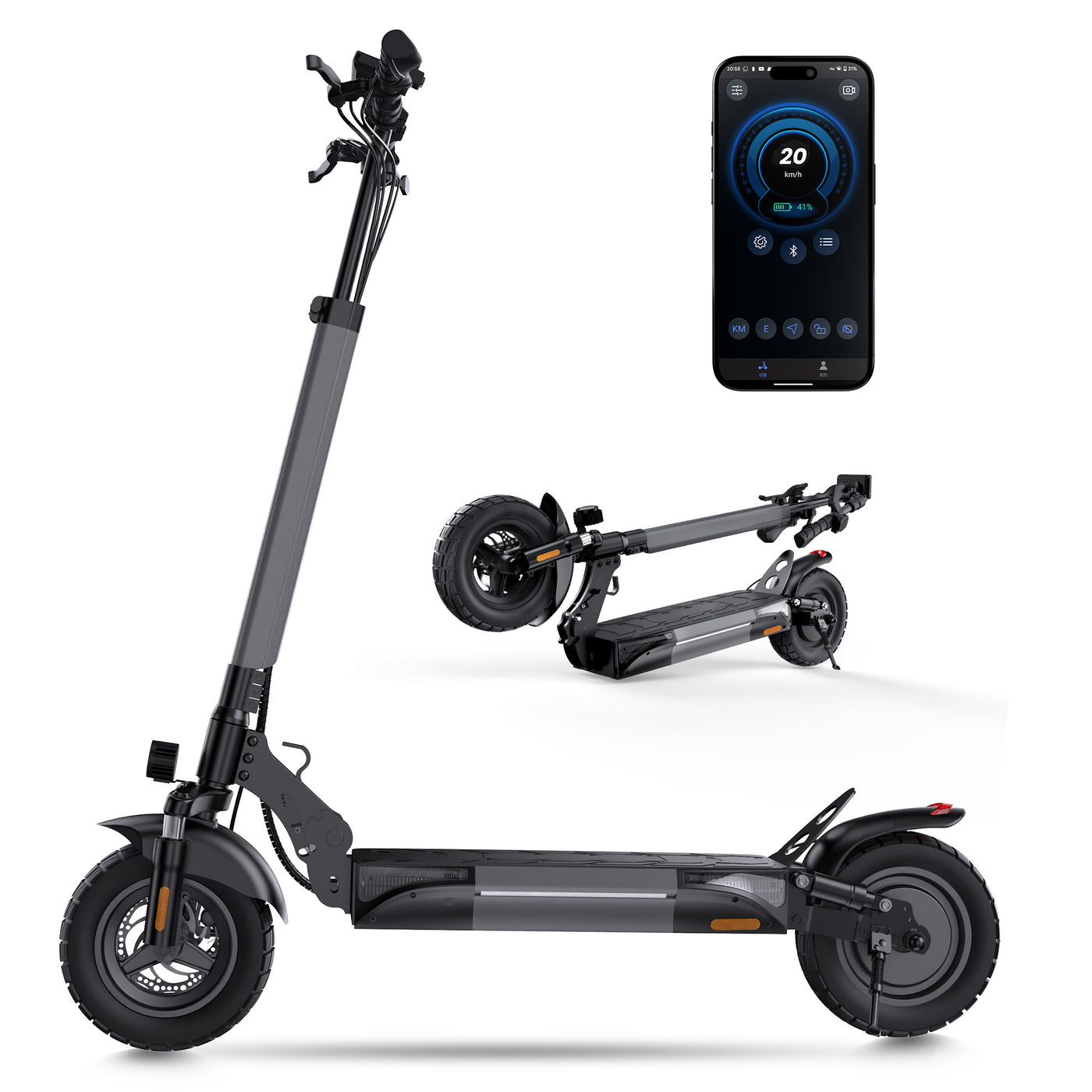 iScooter W9 1000W offroad elektrisk scooter