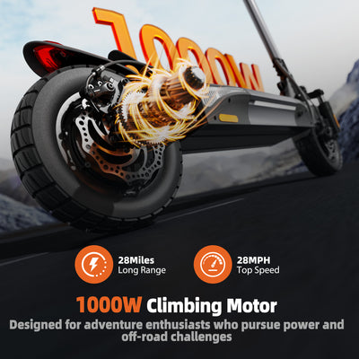 iScooter W9 1000W offroad elektrisk scooter