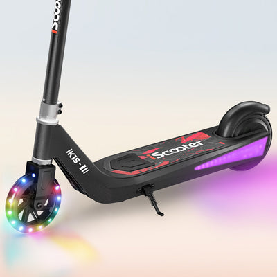ISCOOTER IK1S Kids Electric Scooter con colorate ruote lampeggianti