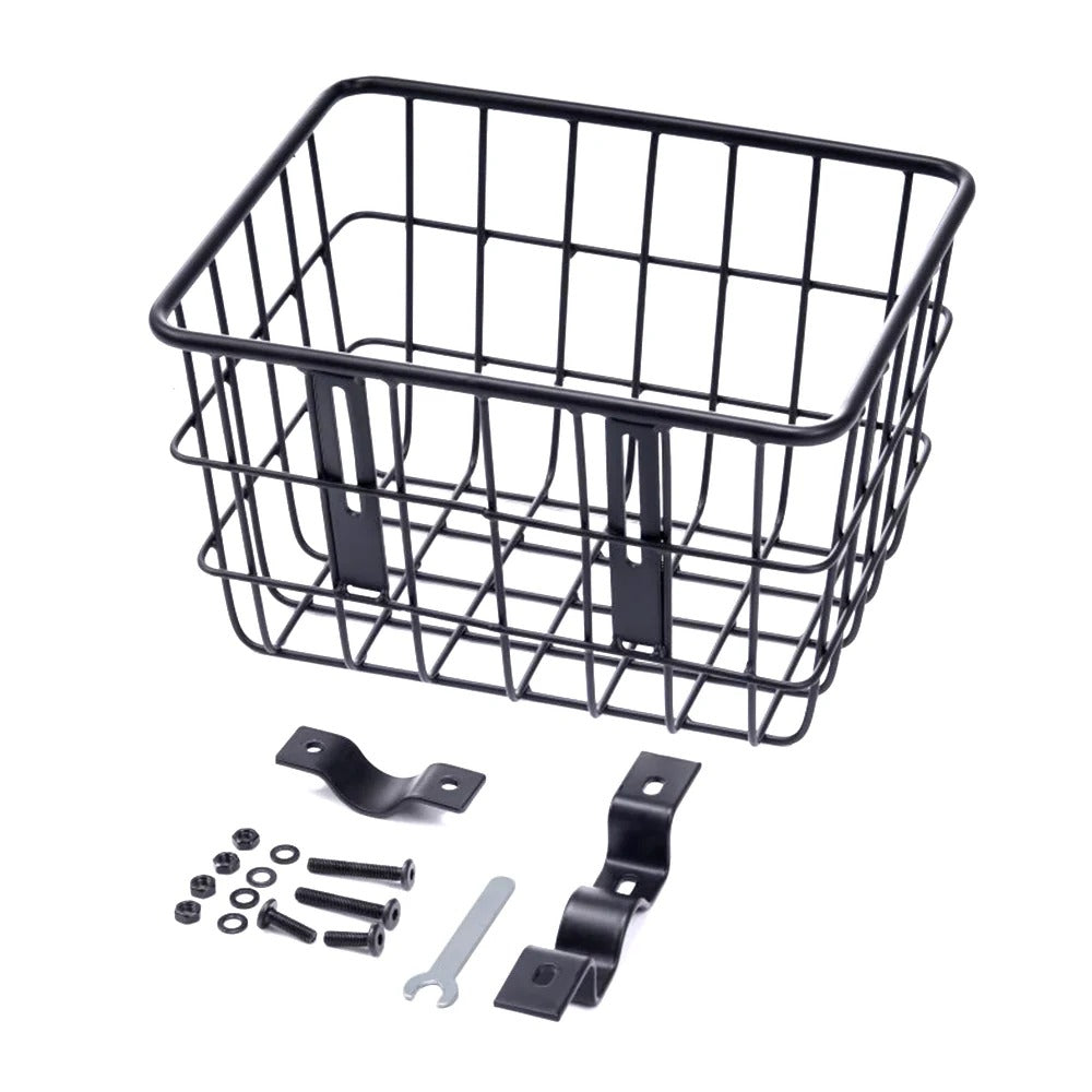 Cesta almacenada en la parte delantera de scooters eléctricos/bicicletas eléctricas de cercanías