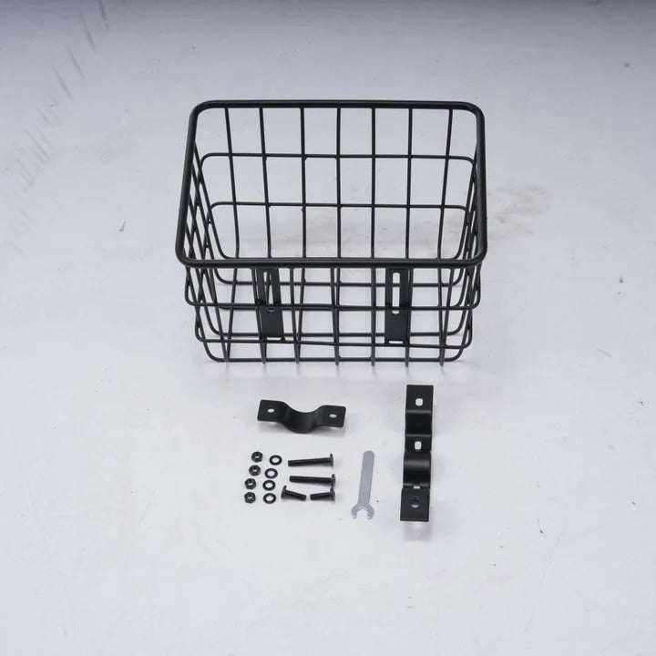 Cesta almacenada en la parte delantera de scooters eléctricos/bicicletas eléctricas de cercanías
