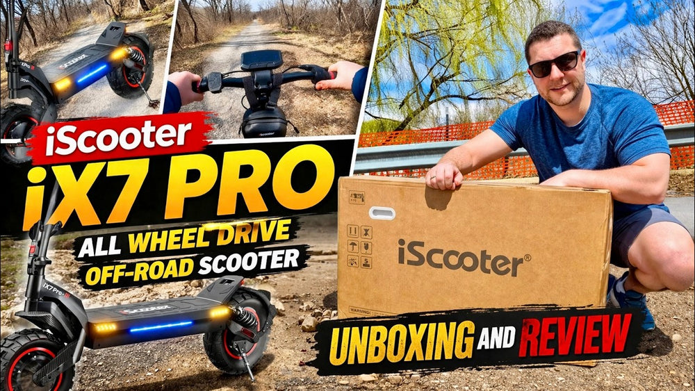 IScooter iX7 Pro OFF-Road Dual Motor AWD Electric Scooter Unboxing & Full Test Review