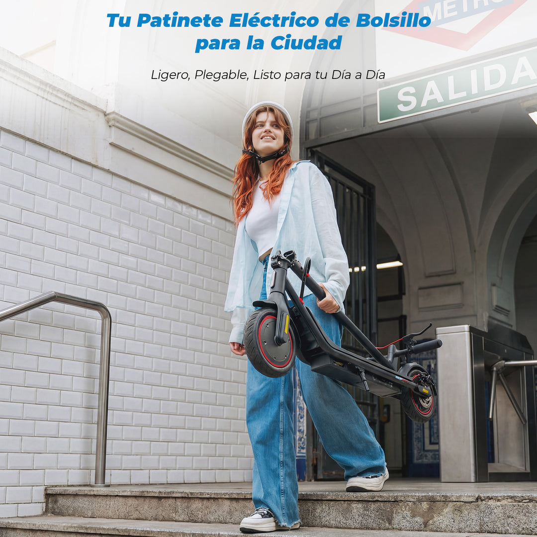 Patinete Eléctrico IScooter Homologado DGT – Motor 500W, 40 Km De Autonomía, 25 Km/h Y Doble Freno