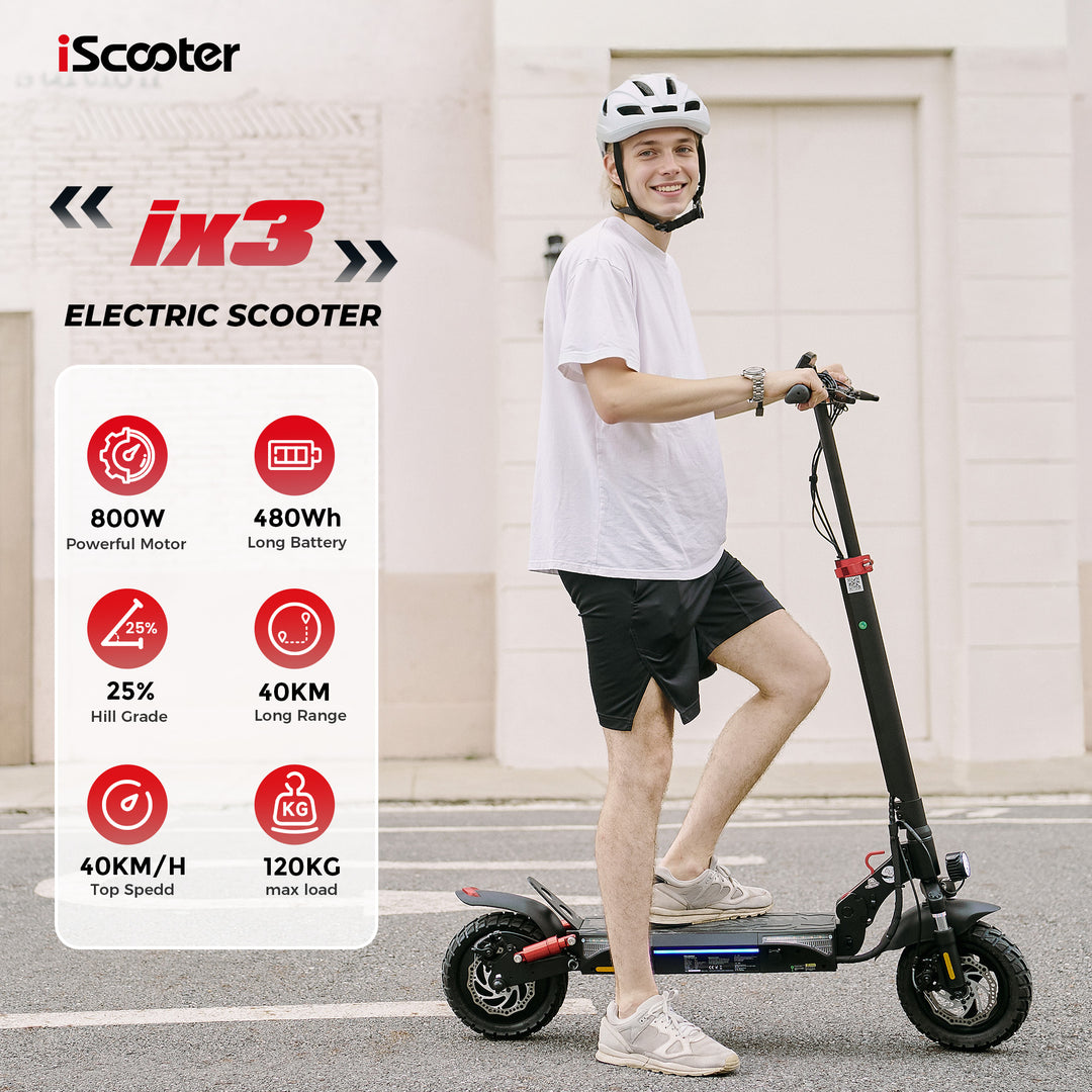 iScooter iX3 Elektrische Step - 800W Motor | 45 km Actieradius | Slim