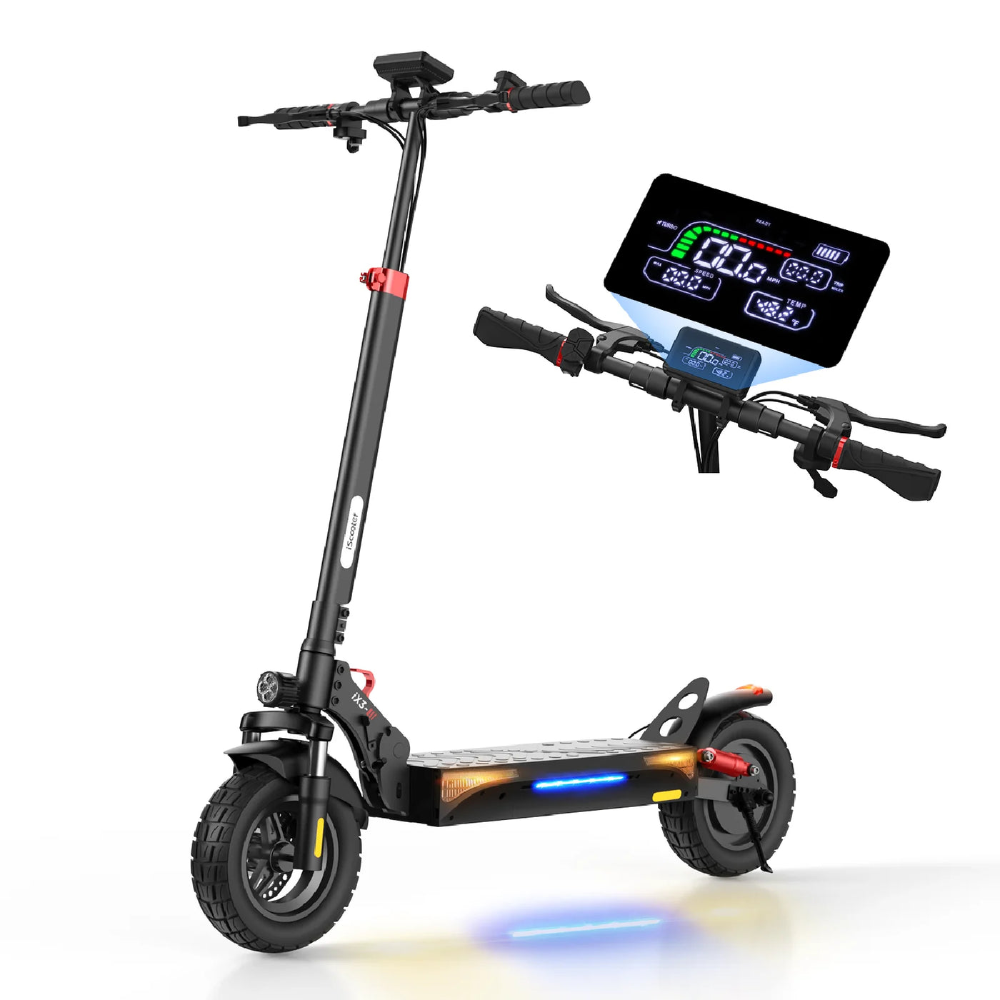 ISCOOTER IX3 Off-Road Electric Scooter med appkontroll
