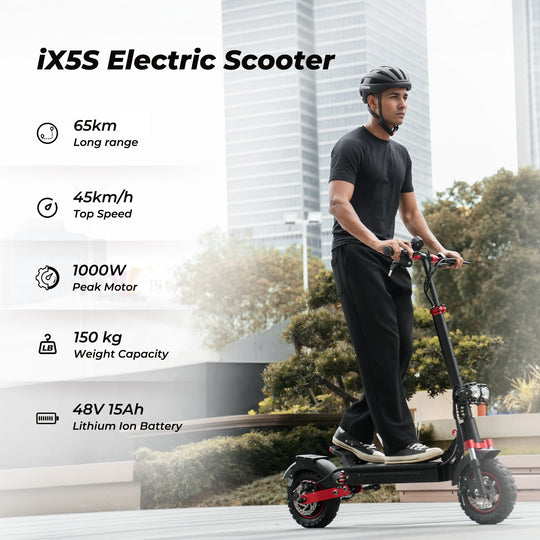 Trottinette électrique IX4 IScooter Tout Terrain - 800W, 45km/h, Pliable, Adulte