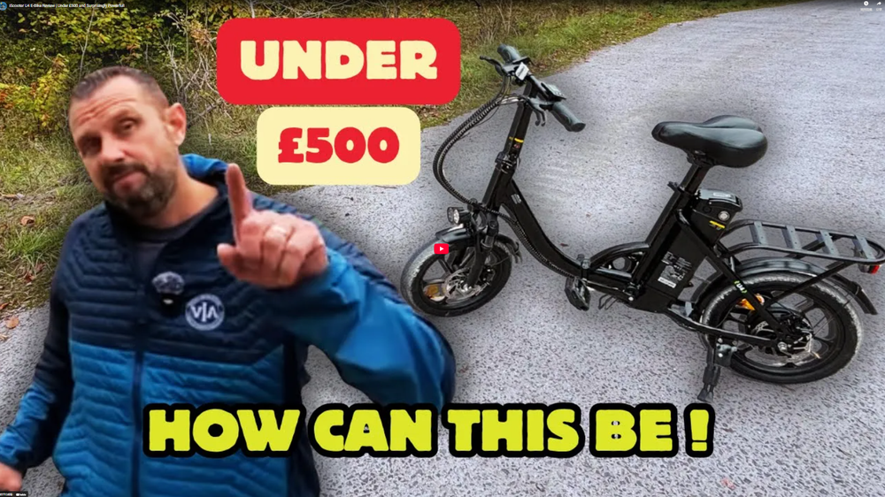 iScooter U4 E-Bike anmeldelse | Under £500 og overraskende kraftig!