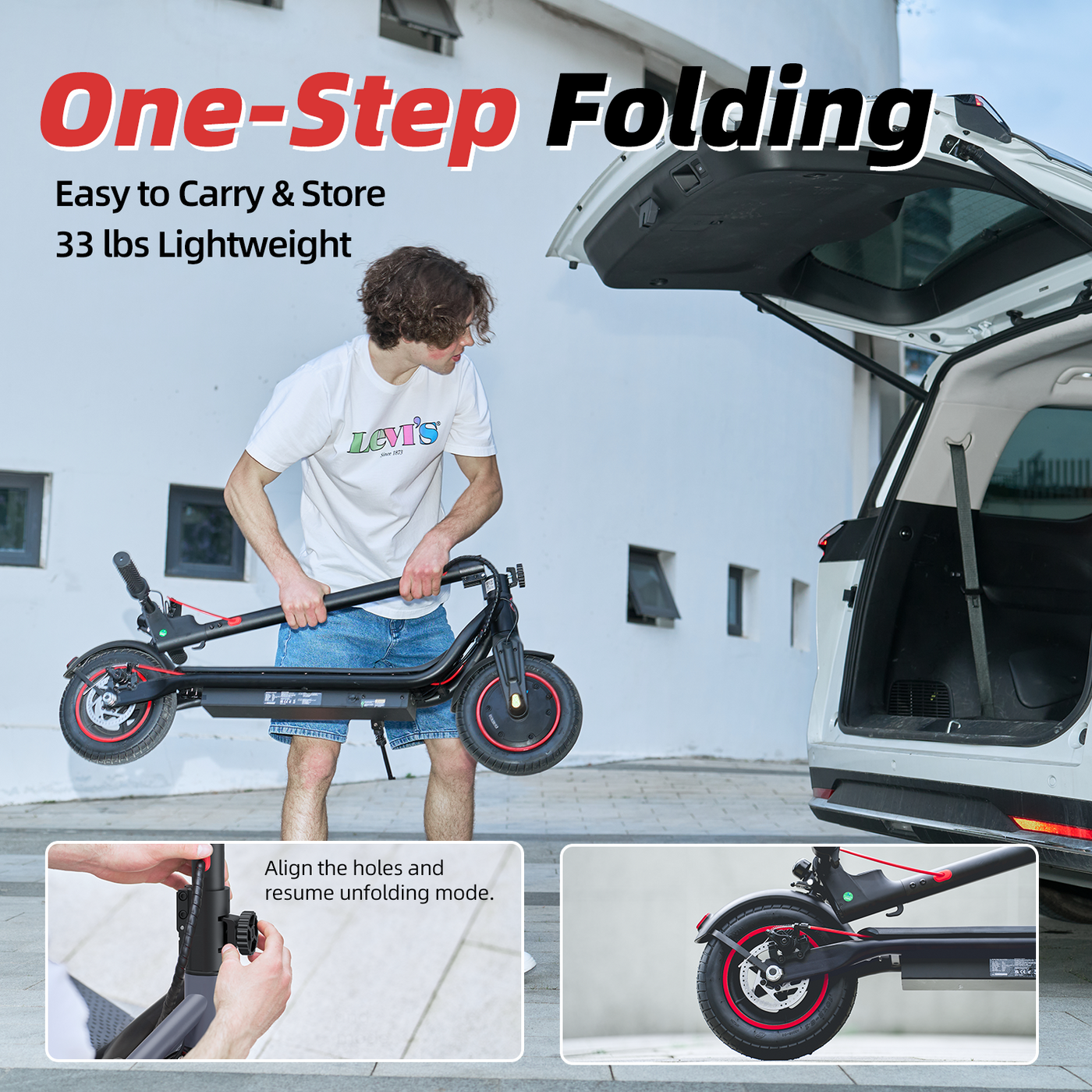 iScooter W6 500W elektrische scooter voor woon-werkverkeer