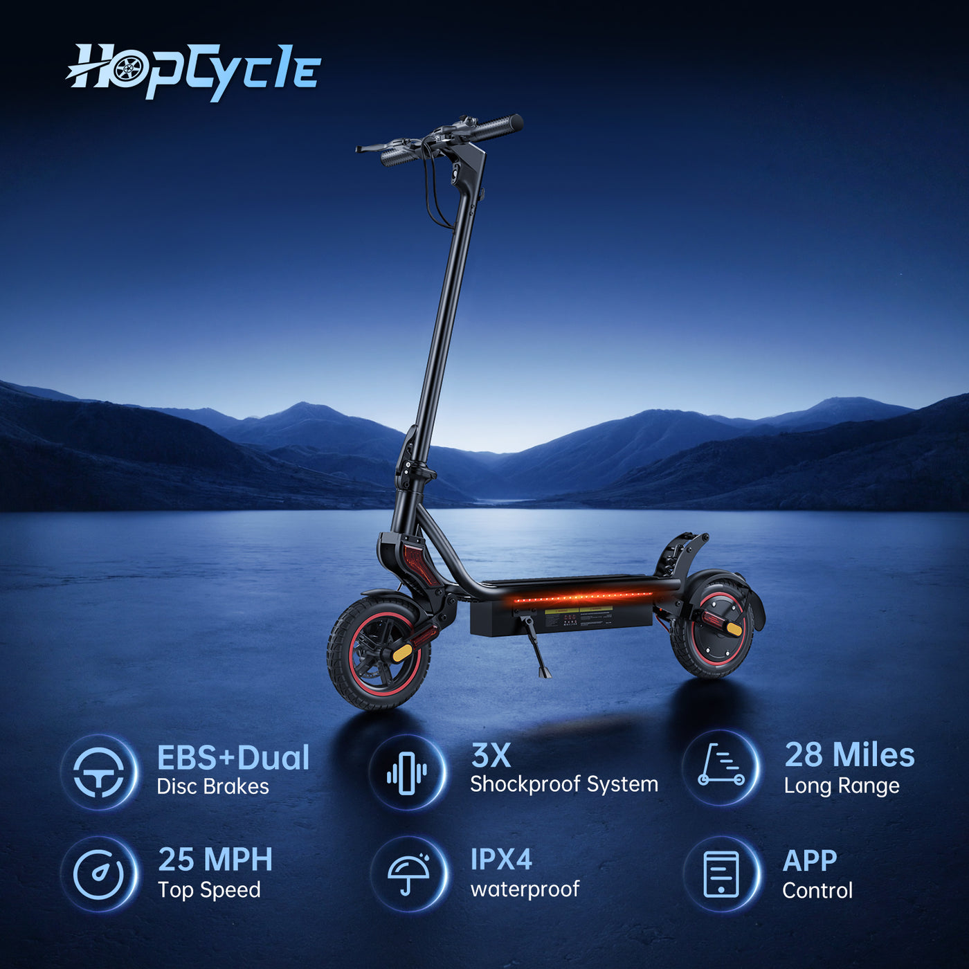 iScooter W8 750W off-road elektrische scooter