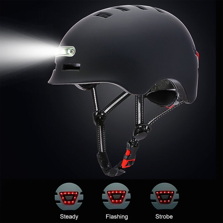 bike helmet w led assorted colors Cycling Scooter Helmet with LED Light Different Colors to Fit Your Hab